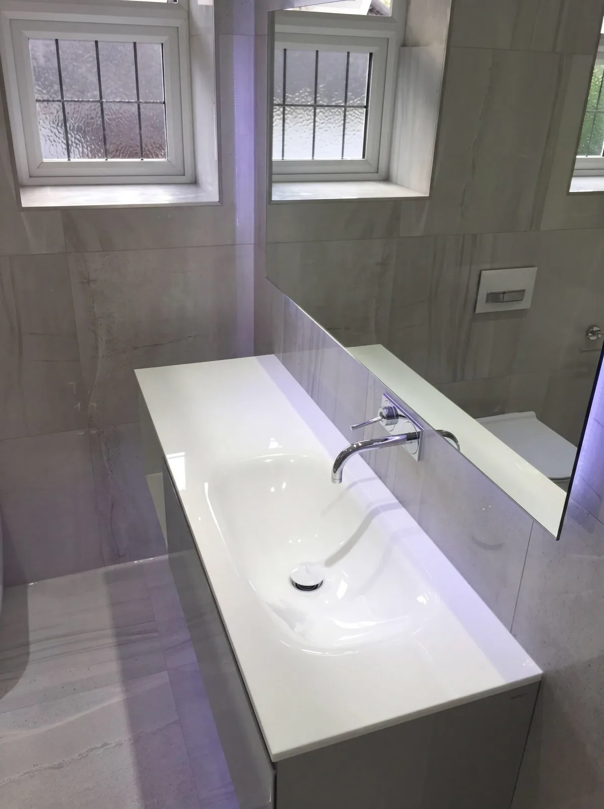 Basin taps, finished and sealed